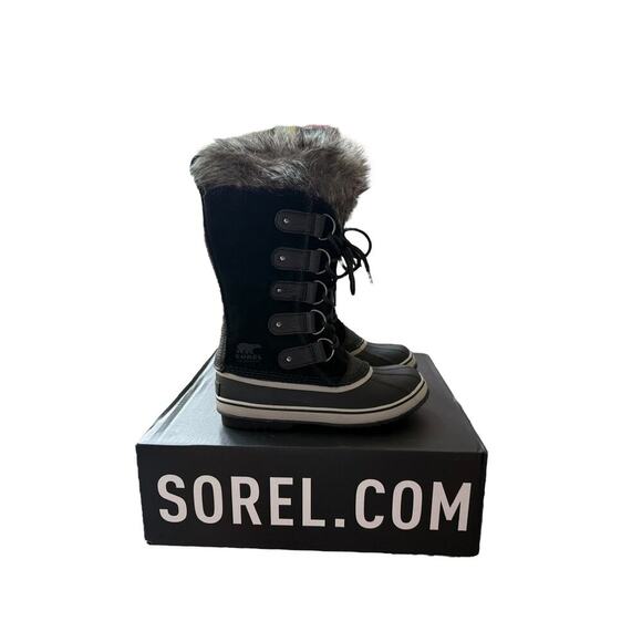 NWT Sorel Women's Black/Quarry Joan of Arctic Boot Size 8 - Picture 4 of 12